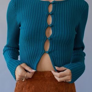 UO Peyton Fitted Crop Top Going Out Sexy